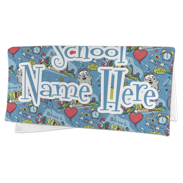 Welcome to School Microfiber Dish Rag - FOLDED (half)