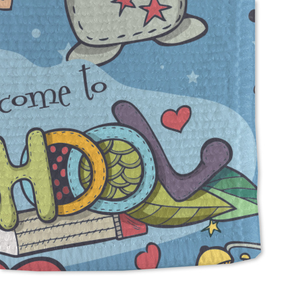 Welcome to School Microfiber Dish Towel - DETAIL