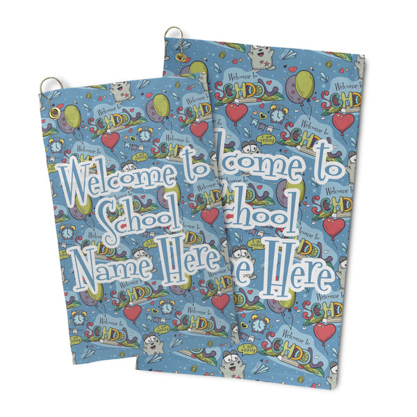 Welcome to School Microfiber Golf Towel - PARENT/MAIN