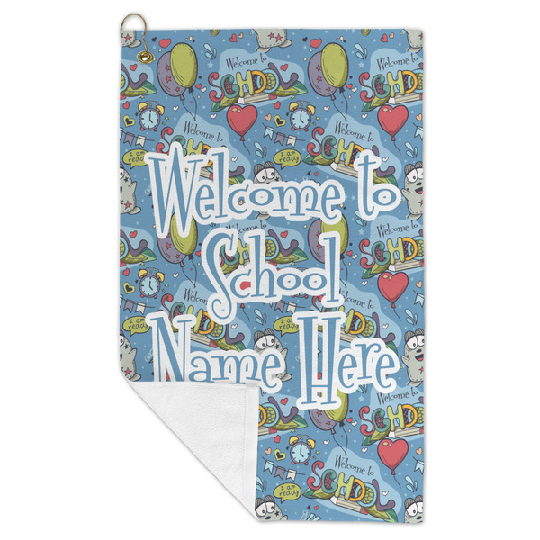 Welcome to School Microfiber Golf Towels - FOLD