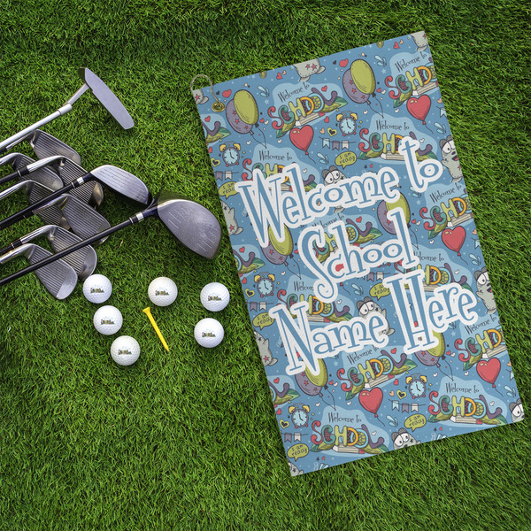 Welcome to School Microfiber Golf Towels - LIFESTYLE