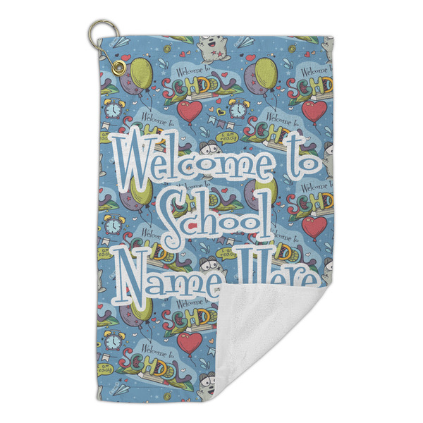 Welcome to School Microfiber Golf Towels Small - FRONT FOLDED