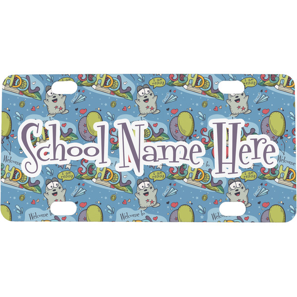 Custom Welcome to School Mini/Bicycle License Plate (Personalized)