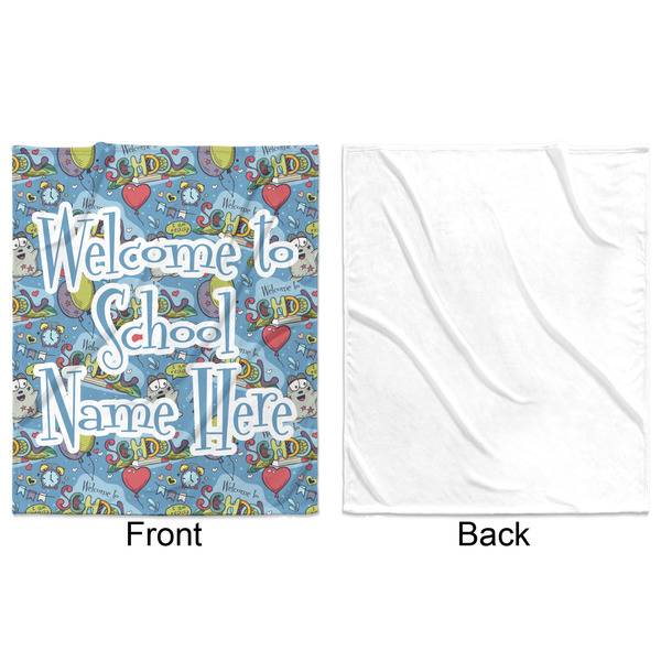 Welcome to School Minky Blanket - 50"x60" - Single Sided - Front & Back