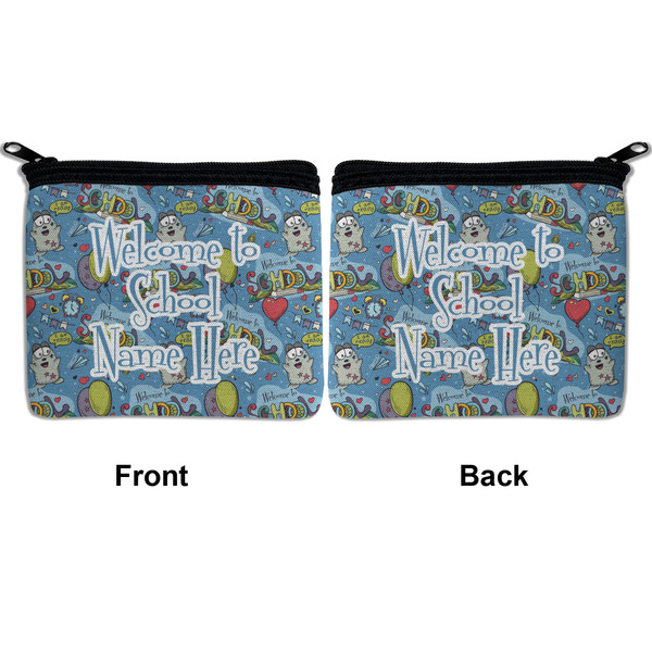 Welcome to School Neoprene Coin Purse - Front & Back (APPROVAL)