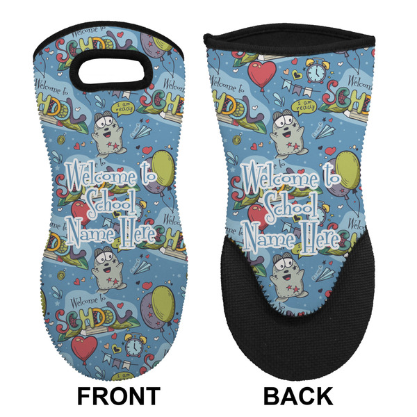 Welcome to School Neoprene Oven Mitt (Front & Back)