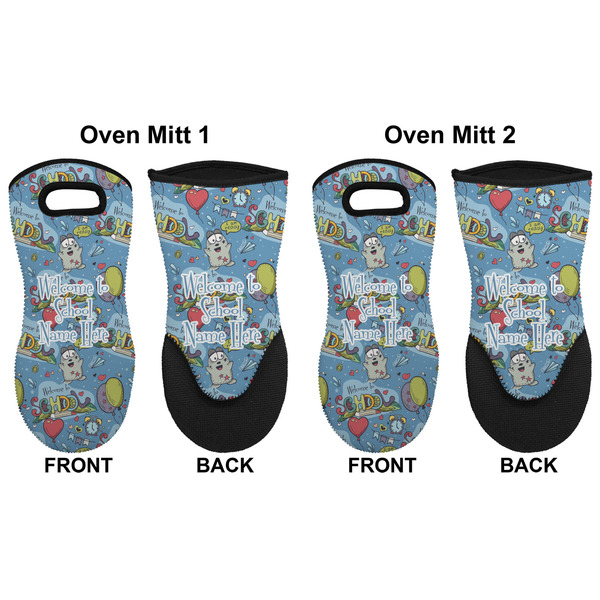 Welcome to School Neoprene Oven Mitt - Set of 2 - Approval