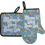 Welcome to School Oven Mitt & Pot Holder Set w/ Name or Text