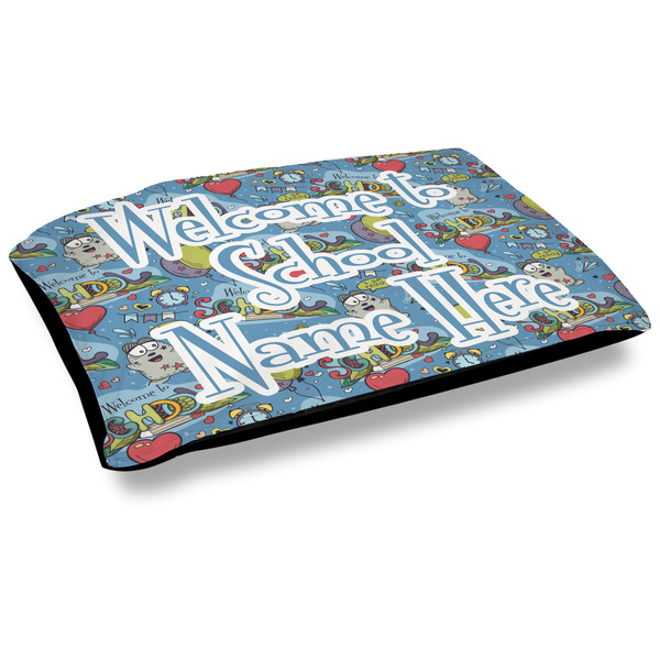 Custom Welcome to School Dog Bed w/ Name or Text