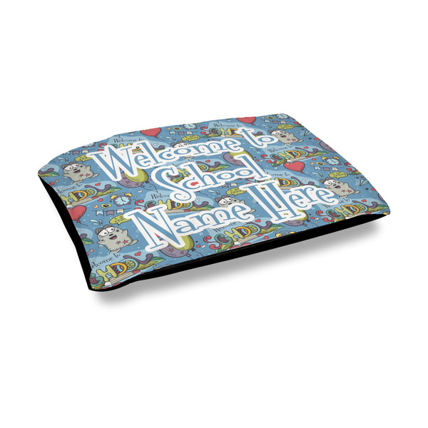 Custom Welcome to School Outdoor Dog Bed - Medium (Personalized)