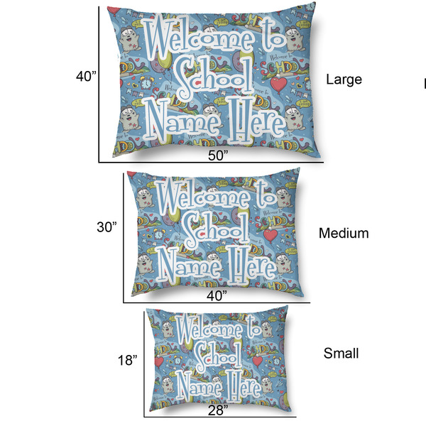 Welcome to School Outdoor Dog Beds - SIZE CHART