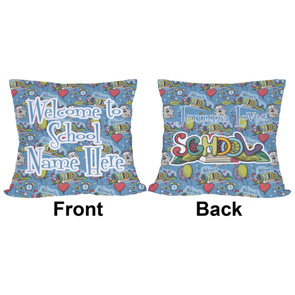 Welcome to School Outdoor Pillow - 18x18