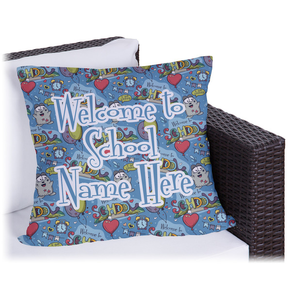 Custom Welcome to School Outdoor Pillow (Personalized)