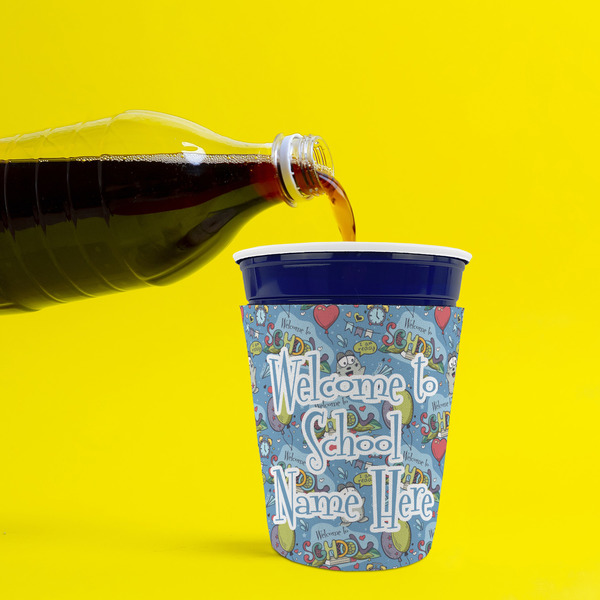 Welcome to School Party Cup Sleeves - without bottom - Lifestyle
