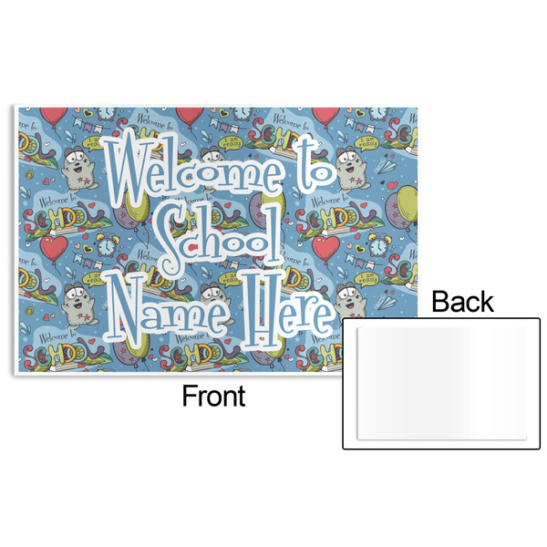 Welcome to School Disposable Paper Placemat - Front & Back