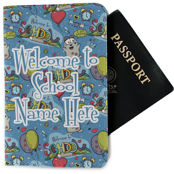Custom Welcome to School Passport Holder - Fabric (Personalized)