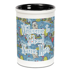 Welcome to School Ceramic Pencil Holders - Black
