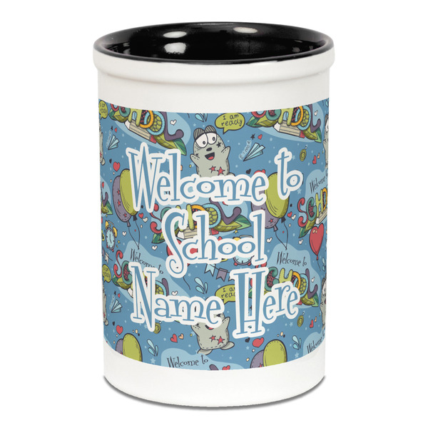 Welcome to School Pencil Holder - Black