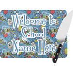 Welcome to School Rectangular Glass Cutting Board (Personalized)