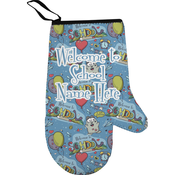 Custom Welcome to School Oven Mitt (Personalized)
