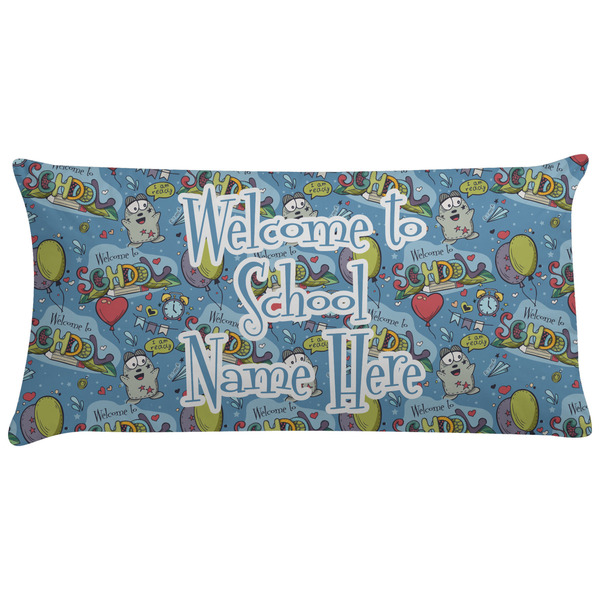 Custom Welcome to School Pillow Case - King w/ Name or Text