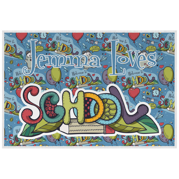 Welcome to School Personalized Placemat (Back)