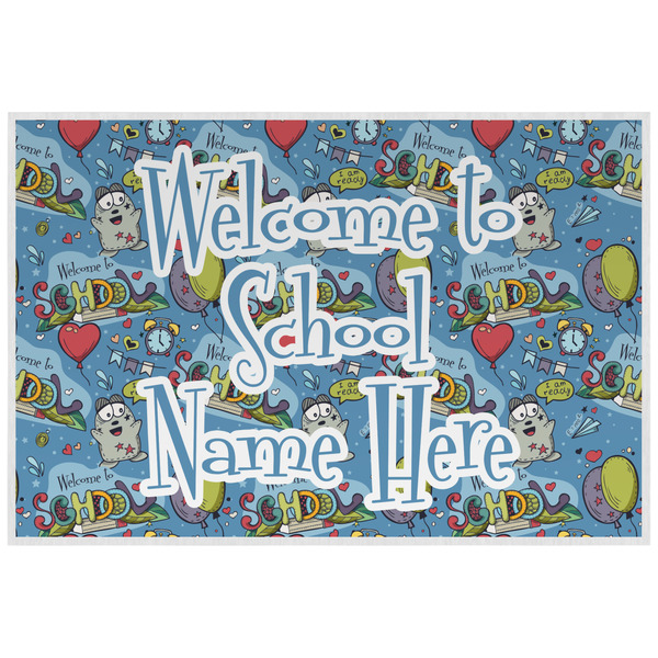 Custom Welcome to School Laminated Placemat w/ Name or Text