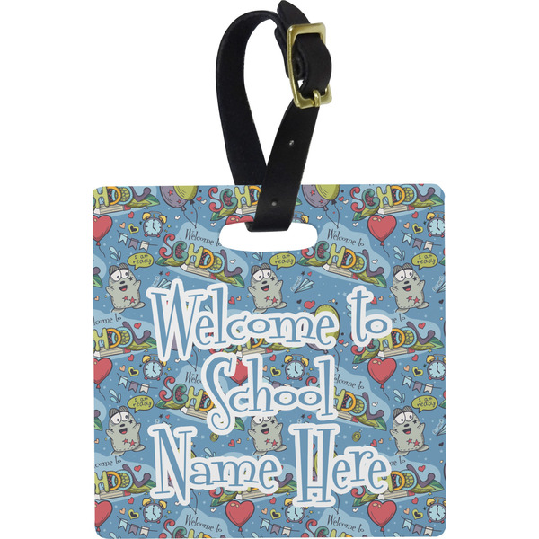 Welcome to School Personalized Square Luggage Tag