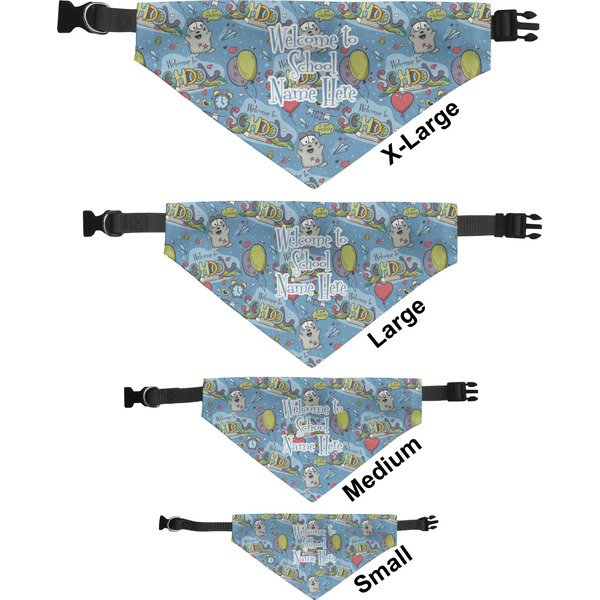 Welcome to School Pet Bandana Sizes