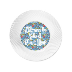 Welcome to School Plastic Party Appetizer & Dessert Plates - 6" (Personalized)