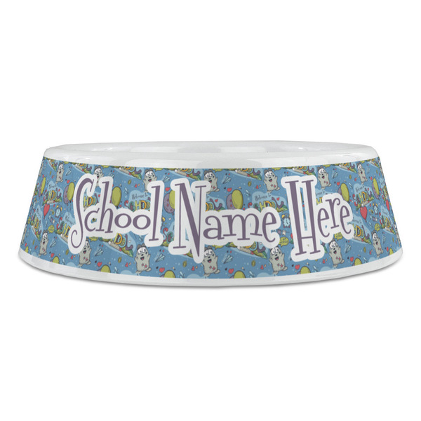 Welcome to School Plastic Pet Bowls - Large - FRONT