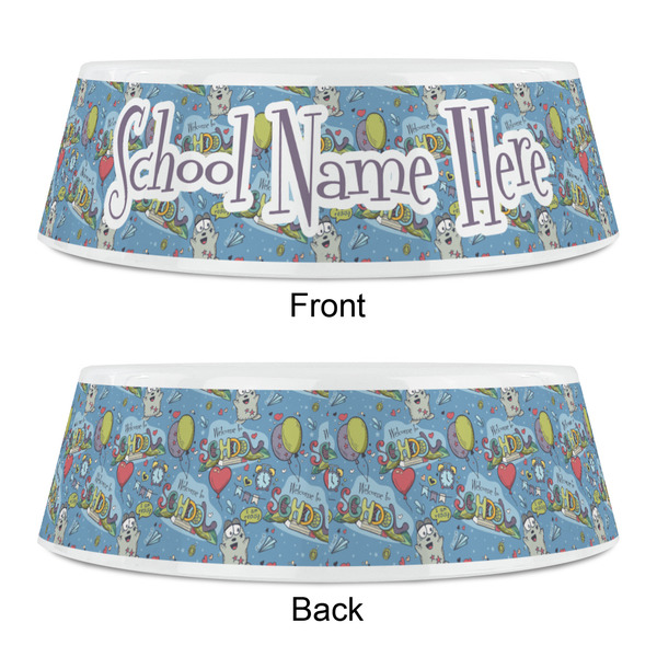 Welcome to School Plastic Pet Bowls - Small - APPROVAL