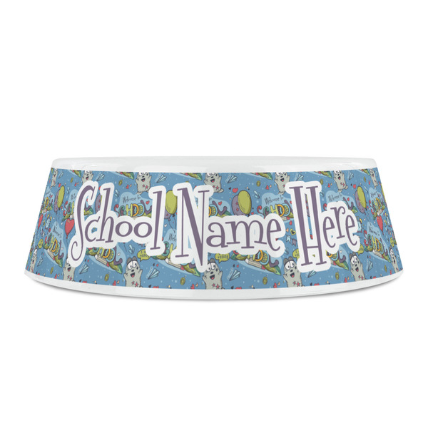 Welcome to School Plastic Pet Bowls - Small - FRONT