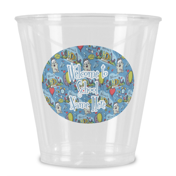 Custom Welcome to School Plastic Shot Glass (Personalized)