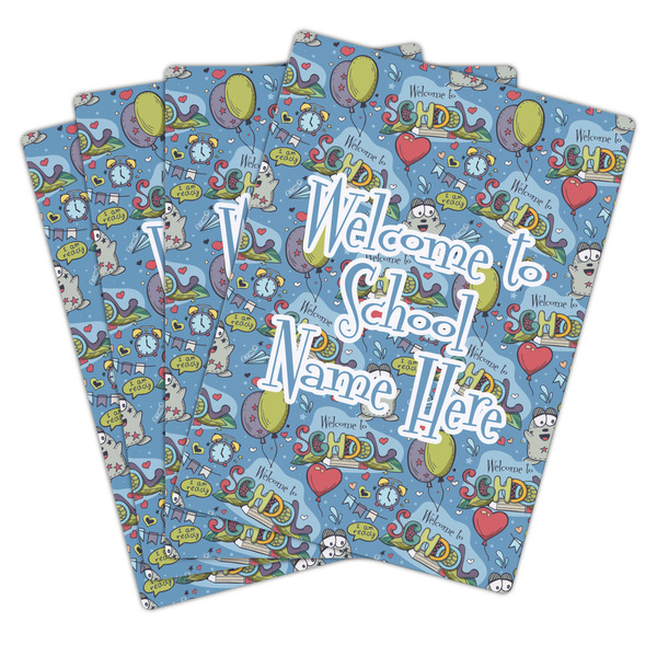 Welcome to School Playing Cards - Hand Back View