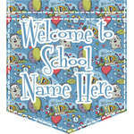 Welcome to School Iron On Faux Pocket (Personalized)