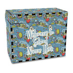 Welcome to School Wood Recipe Box - Full Color Print (Personalized)