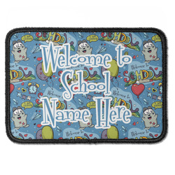 Welcome to School Iron On Rectangle Patch w/ Name or Text