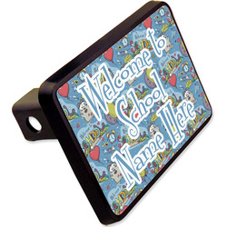 Welcome to School Rectangular Trailer Hitch Cover - 2" (Personalized)
