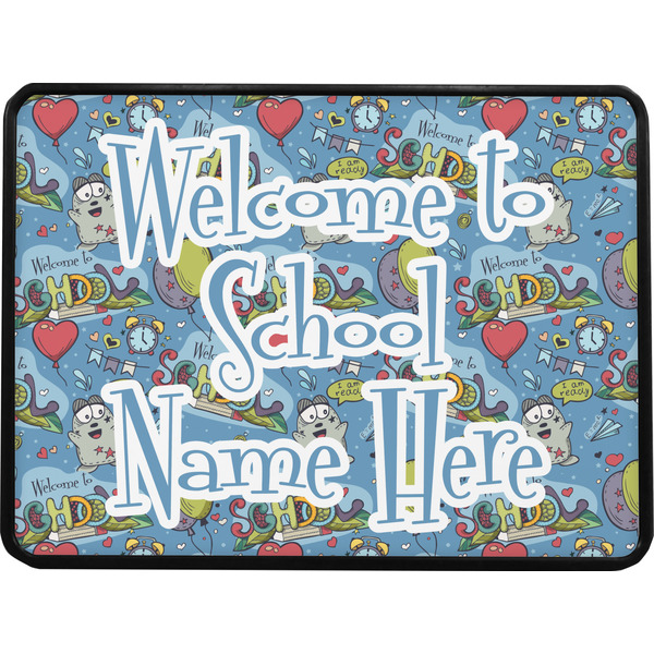 Welcome to School Rectangular Car Hitch Cover w/ FRP Insert