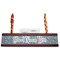 Welcome to School Red Mahogany Nameplates with Business Card Holder - Straight