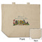 Welcome to School Reusable Cotton Grocery Bag - Front & Back View