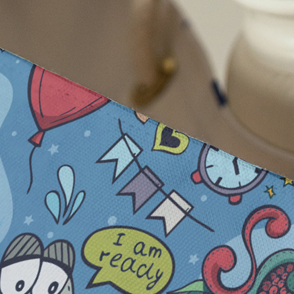 Welcome to School Large Rope Tote - Close Up View