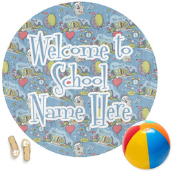 Welcome to School Round Beach Towel (Personalized)