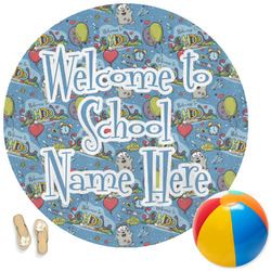 Welcome to School Round Beach Towel (Personalized)