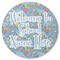 Welcome to School Round Coaster Rubber Back - Single