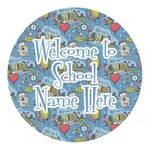 Welcome to School Round Decal - XLarge (Personalized)