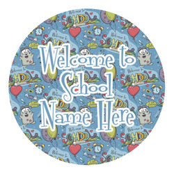 Welcome to School Round Decal (Personalized)