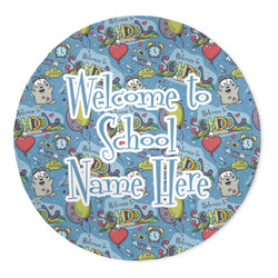 Welcome to School 5' Round Indoor Area Rug (Personalized)