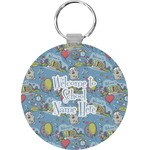 Welcome to School Round Plastic Keychain (Personalized)